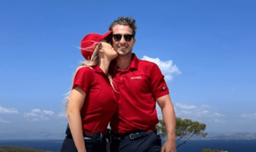 Below Deck Med Elena Dubaich kissing Joe Bradley